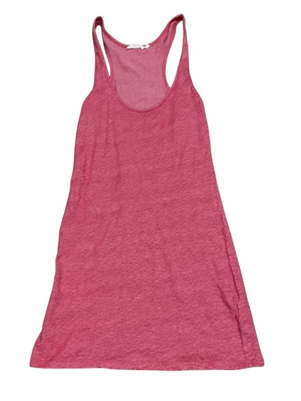 Lifetime Racerback Tank Dress Tunic Sz Small Pink Cotton Blend Womens